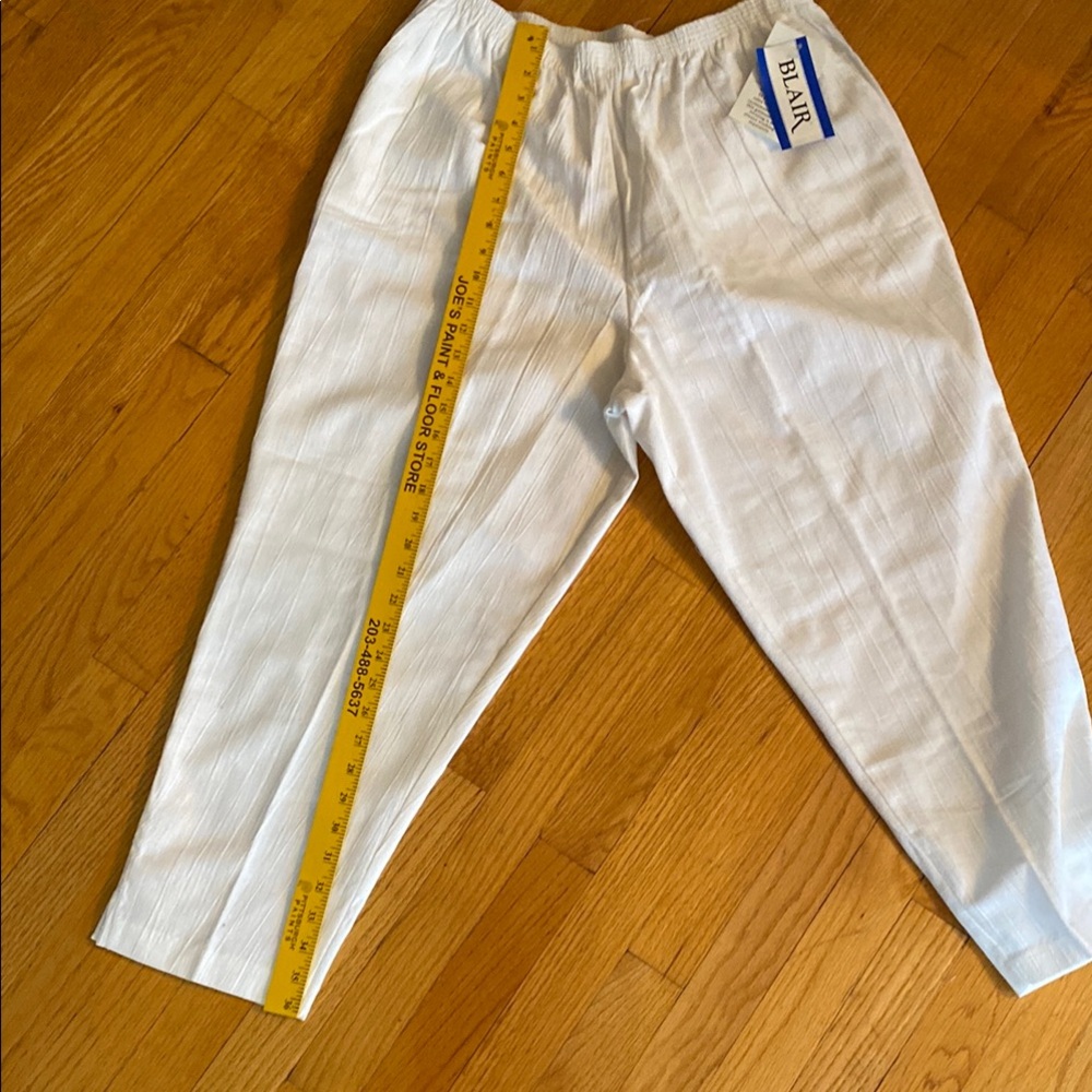Blair White Pants with Elastic Waistband